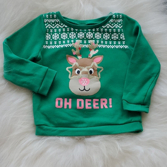 Carter's Other - ⭐3 for $15⭐Carter's - festive fleece lined sweat shirt